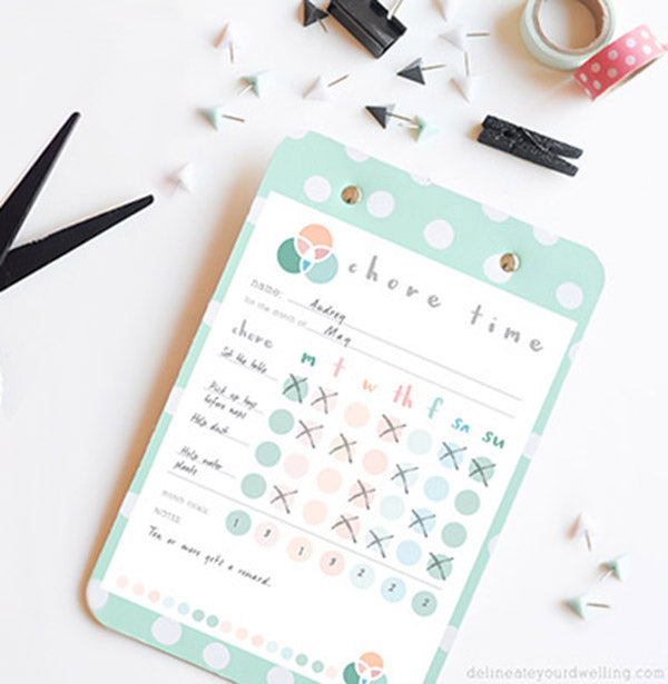 Chore Chart, Daily Planner & 6 Vibrant Markers – ModerNeat