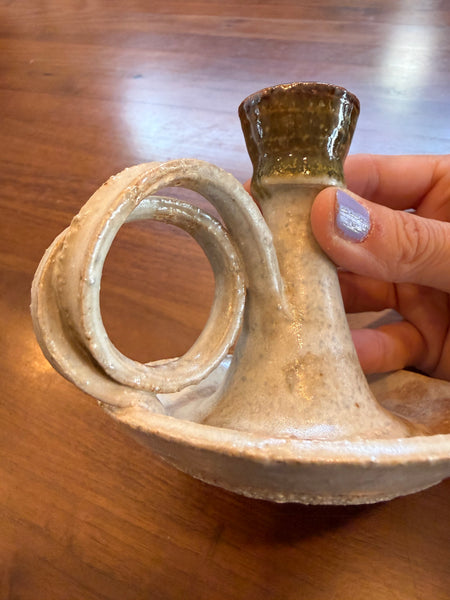 Vintage style Studio Art Pottery Candle Holder