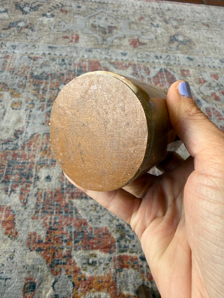 Vintage natural stone marble pencil holder