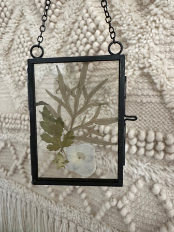 Framed Pressed Leaves - A