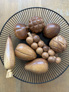 Bowl of Wooden Fruit - A