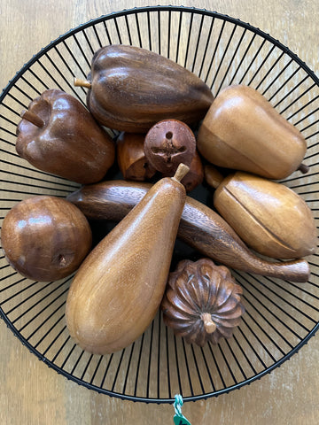 Bowl of Wooden Fruit - B