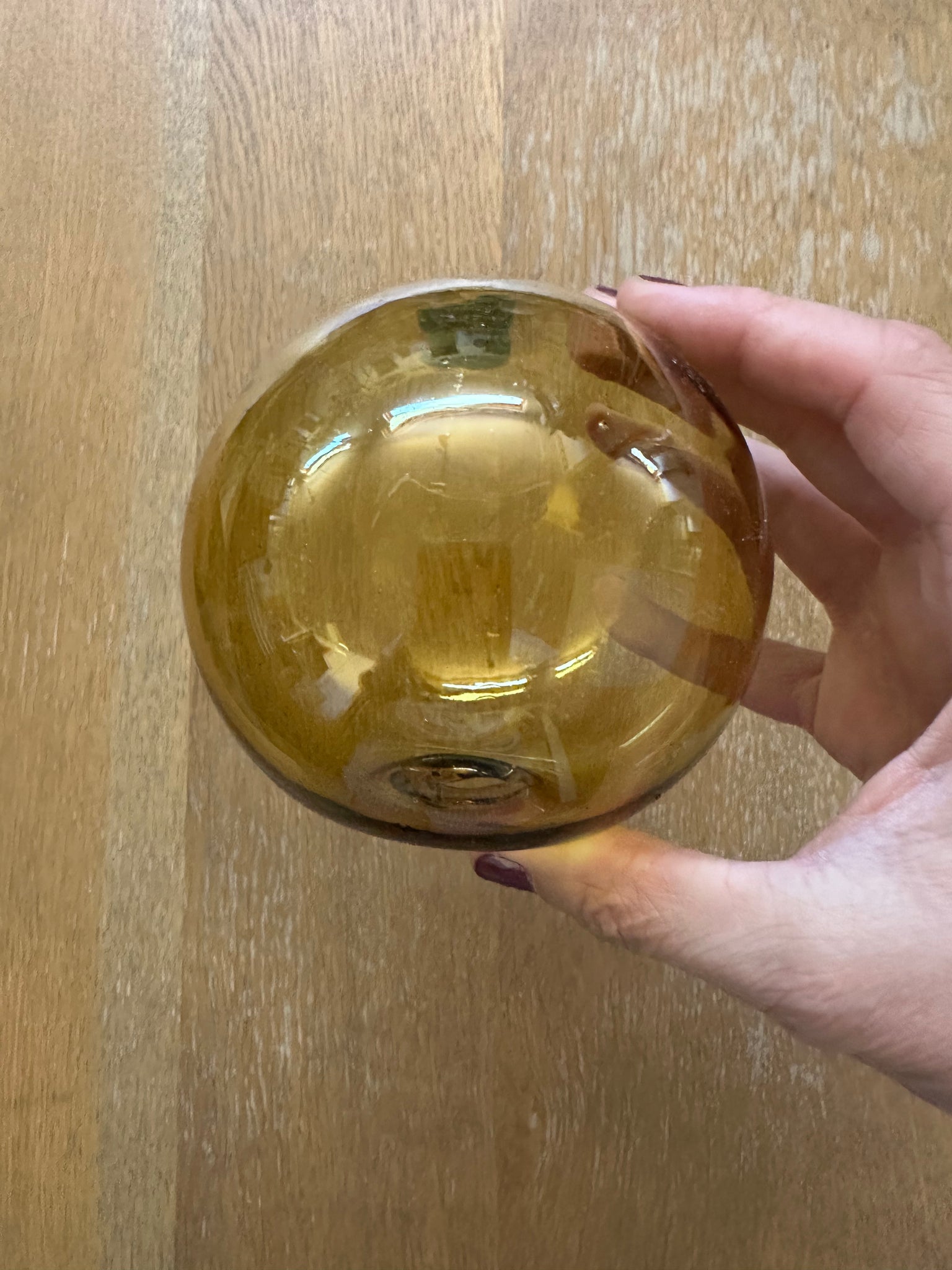 Lovely Yellow Glass orb