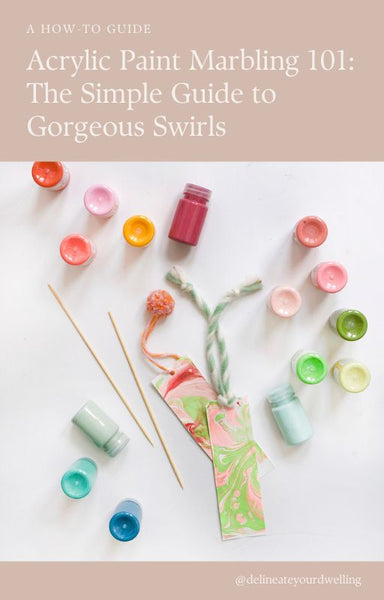 How to Marble with Acrylic Paint : A Beginner’s Step-by-Step E-book