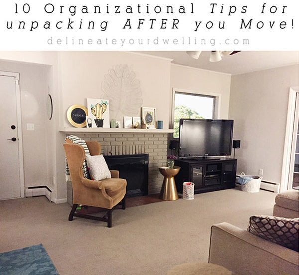 Organizational Tips PDF checklist for after you move
